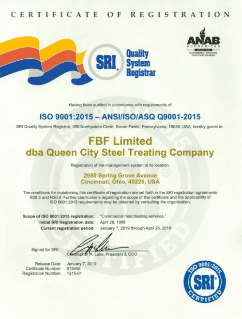 ISO 9001:2015 Certification