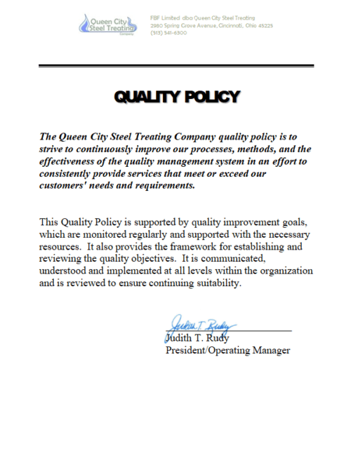 Quality Policy